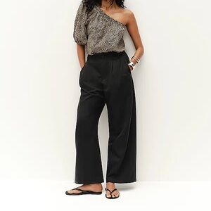 Madewell Harlow Wide Leg Trousers Black